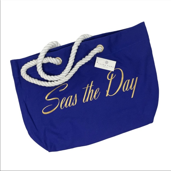 Trina Turk Seas The Day Beach Tote Bag - Picture 1 of 9